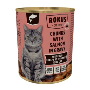 Rokus Γάτας με Σολομό 810gr