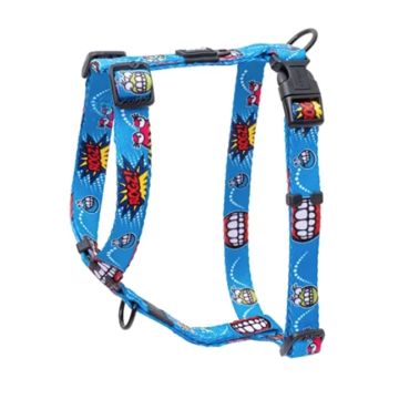 Rogz Σαμαράκι Σκύλου Fusion Comic Blue M 32-52cm