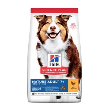 Hill's Science Plan Dog Mature Adult Medium με Κοτόπουλο 14kg -25%
