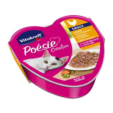 Vitakraft Poesie με Κοτόπουλο & Λαχανικά σε Σάλτσα 85gr