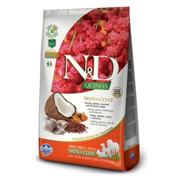 N&D Quinoa Dog Skin & Coat με Ρέγγα 2.5kg