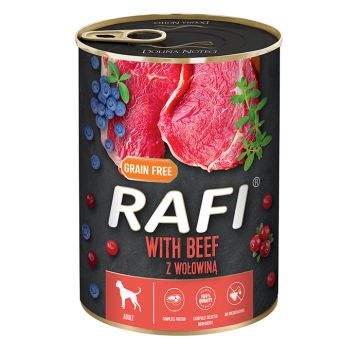 Rafi Dog Πατέ με Βοδινό, Μύρτιλο & Κράνμπερι 400gr