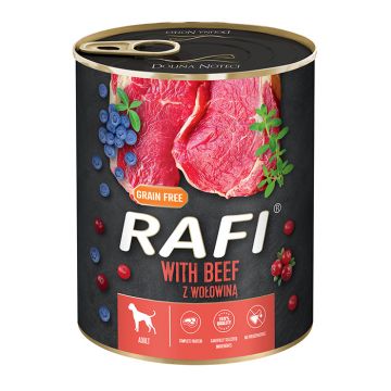 Rafi Dog Πατέ με Βοδινό, Μύρτιλο & Κράνμπερι 800gr