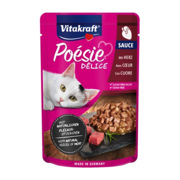 Vitakraft Poesie με Καρδιές Πουλερικών σε Σάλτσα 85gr