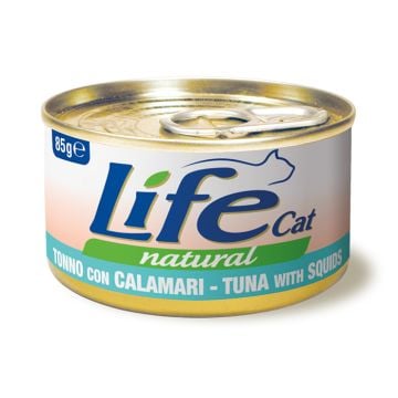 Life Cat με Τόνο & Καλαμάρι 85gr