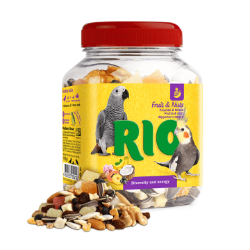 Rio Fruit & Nuts Mix Natural Treat για Μεσαίους & Μεγάλους Παπαγάλους 160gr